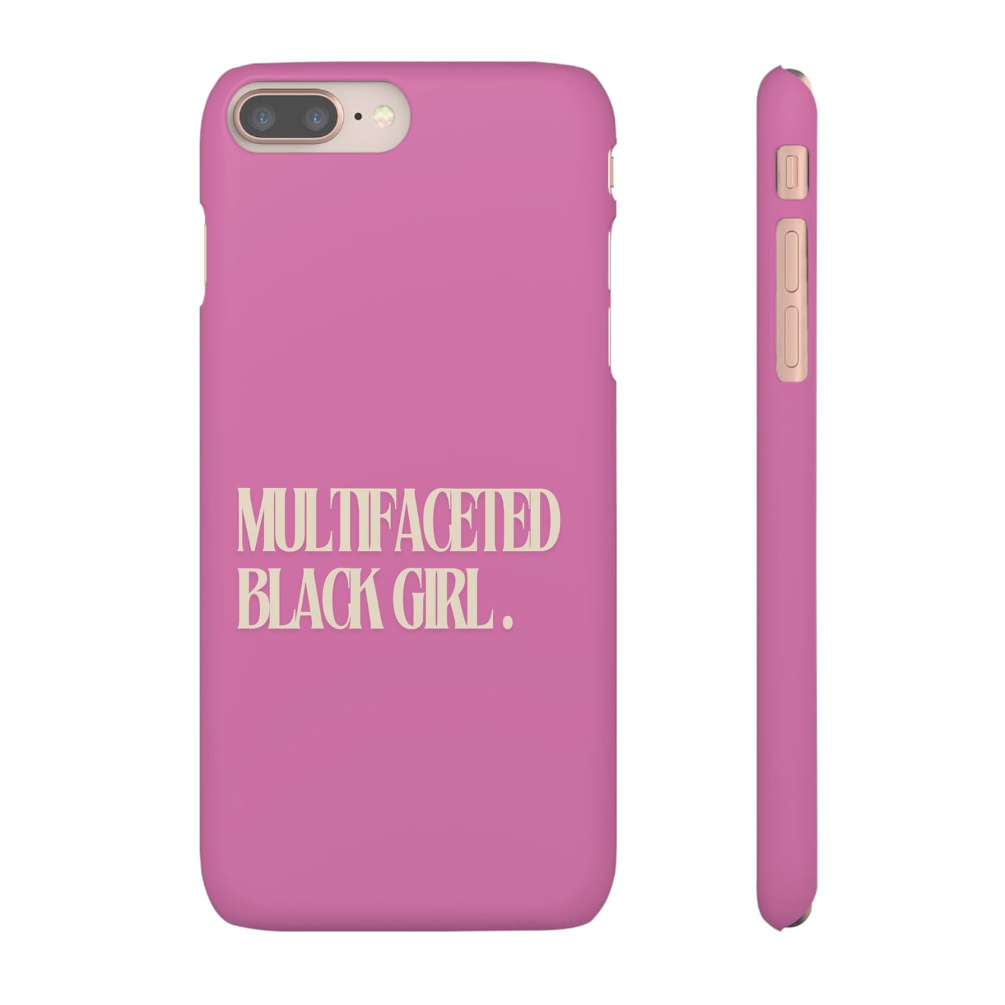 Multifaceted Black Girl Snap Case - Stylish Phone Protection for Empowerment and Expression