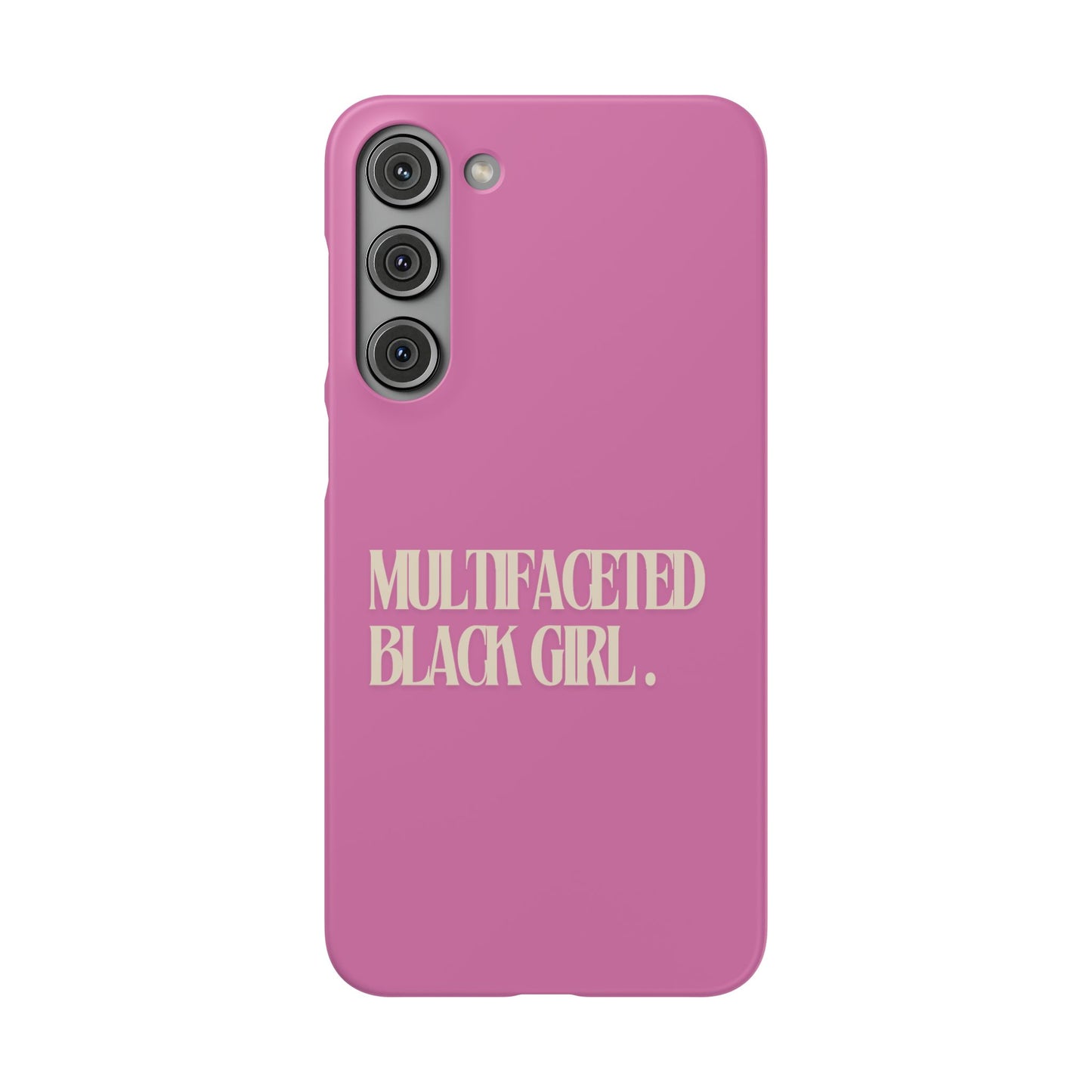 Multifaceted Black Girl Snap Case - Stylish Phone Protection for Empowerment and Expression