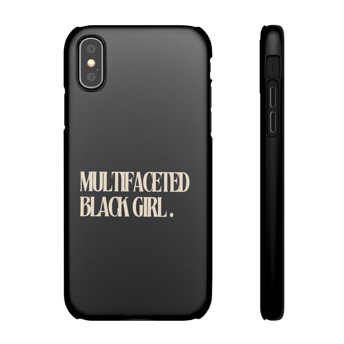 Multifaceted Black Girl Snap Case - Stylish Phone Protection for Empowerment and Expression