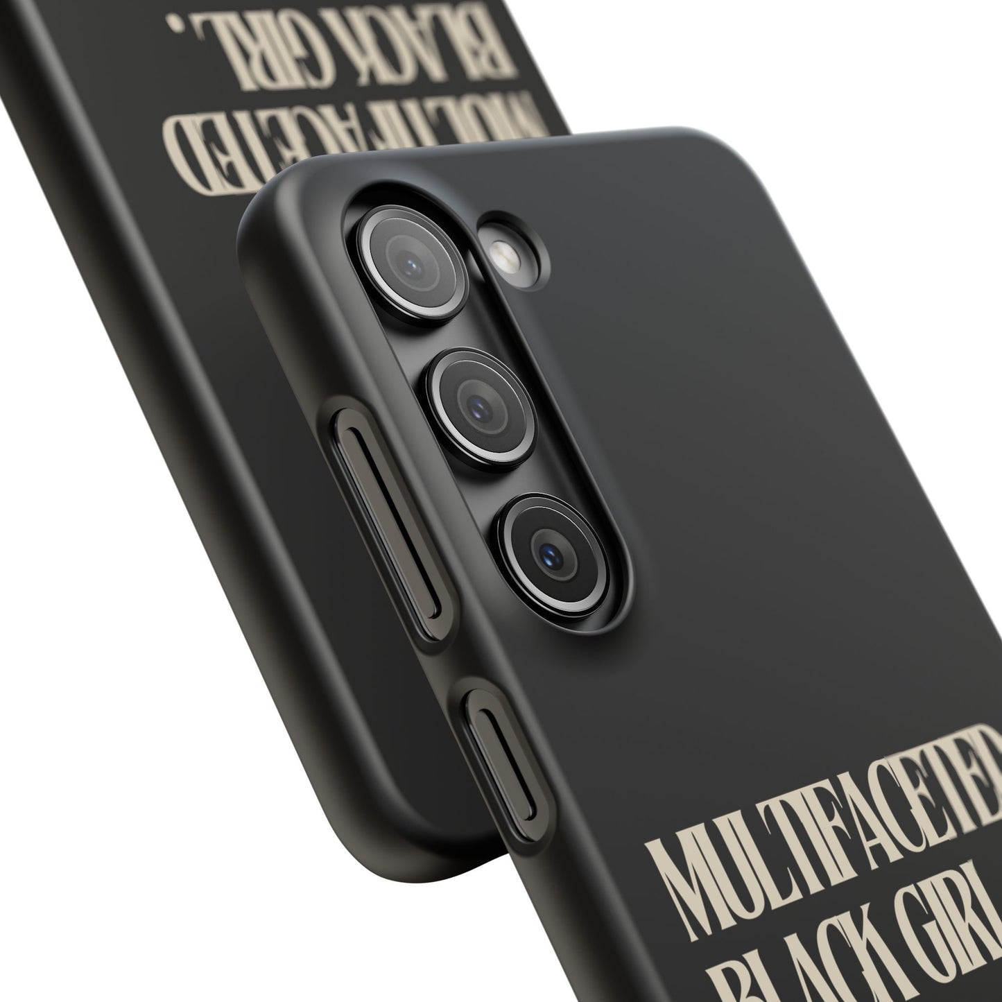 Multifaceted Black Girl Snap Case - Stylish Phone Protection for Empowerment and Expression