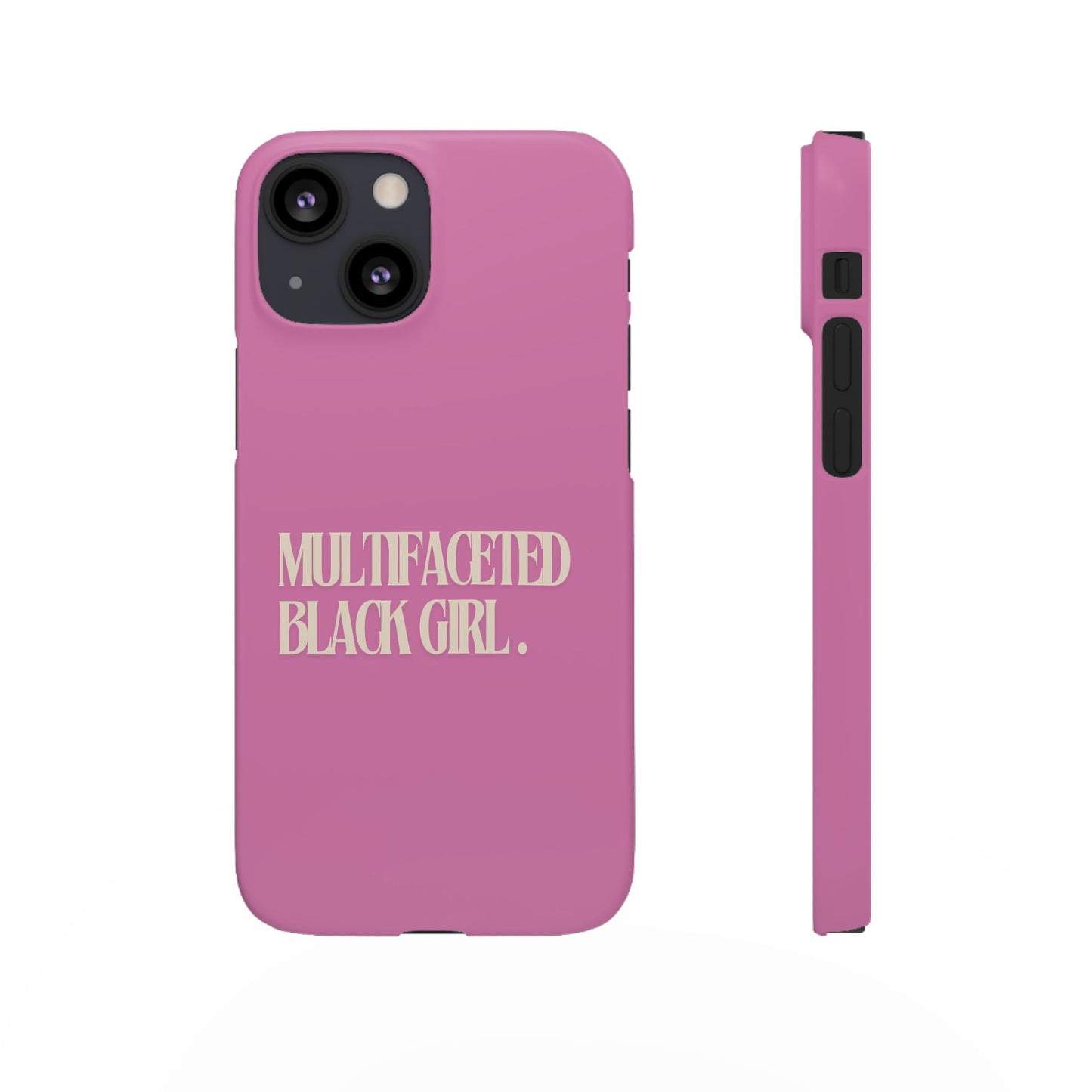 Multifaceted Black Girl Snap Case - Stylish Phone Protection for Empowerment and Expression