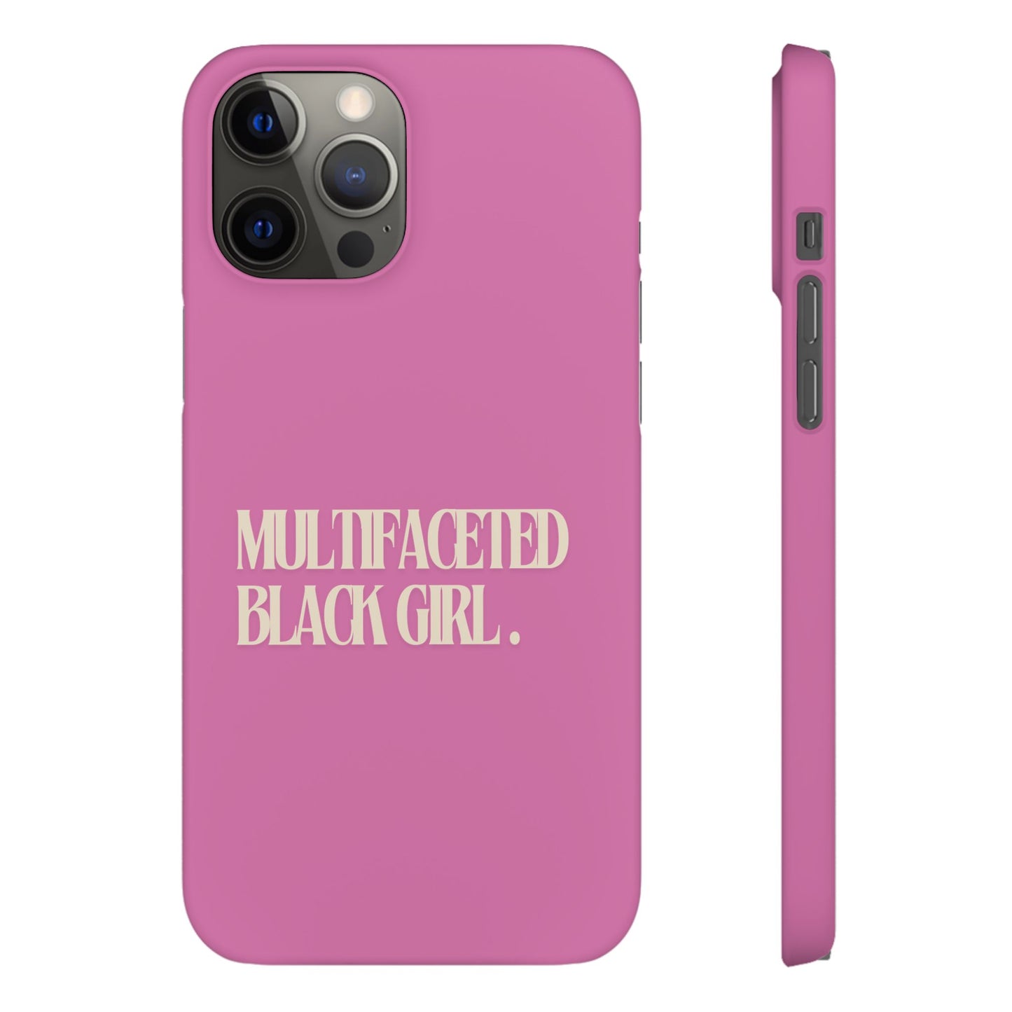 Multifaceted Black Girl Snap Case - Stylish Phone Protection for Empowerment and Expression