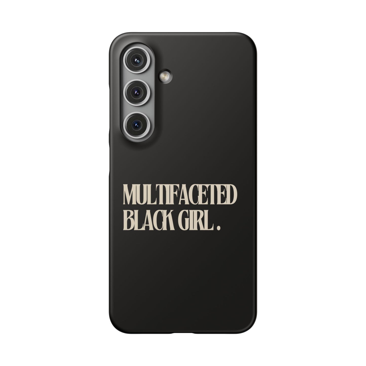 Multifaceted Black Girl Snap Case - Stylish Phone Protection for Empowerment and Expression