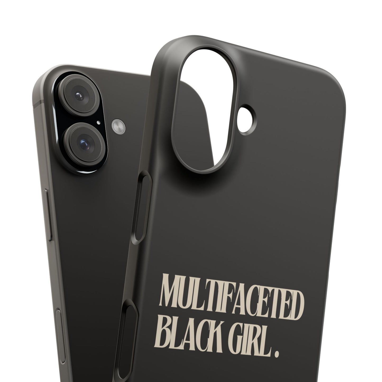 Multifaceted Black Girl Snap Case - Stylish Phone Protection for Empowerment and Expression