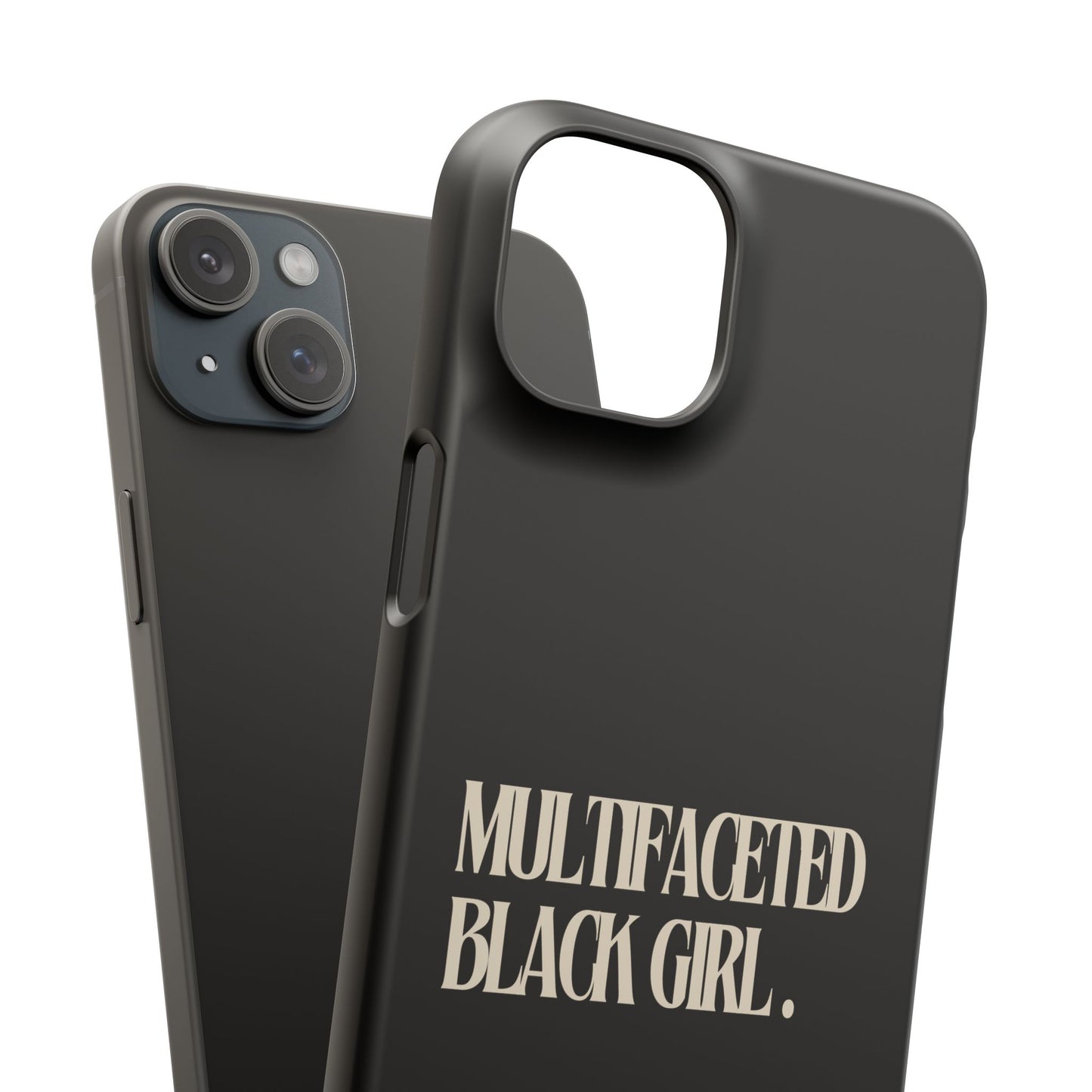 Multifaceted Black Girl Snap Case - Stylish Phone Protection for Empowerment and Expression