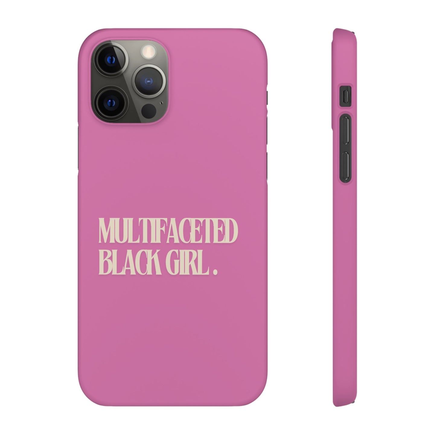 Multifaceted Black Girl Snap Case - Stylish Phone Protection for Empowerment and Expression