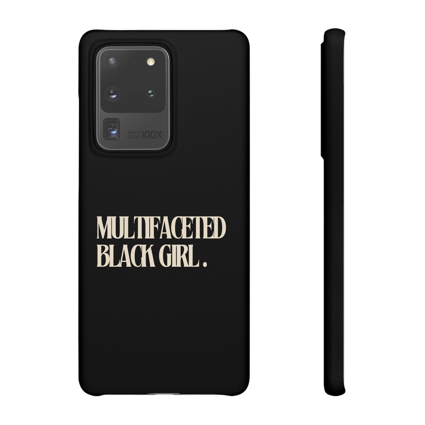 Multifaceted Black Girl Snap Case - Stylish Phone Protection for Empowerment and Expression