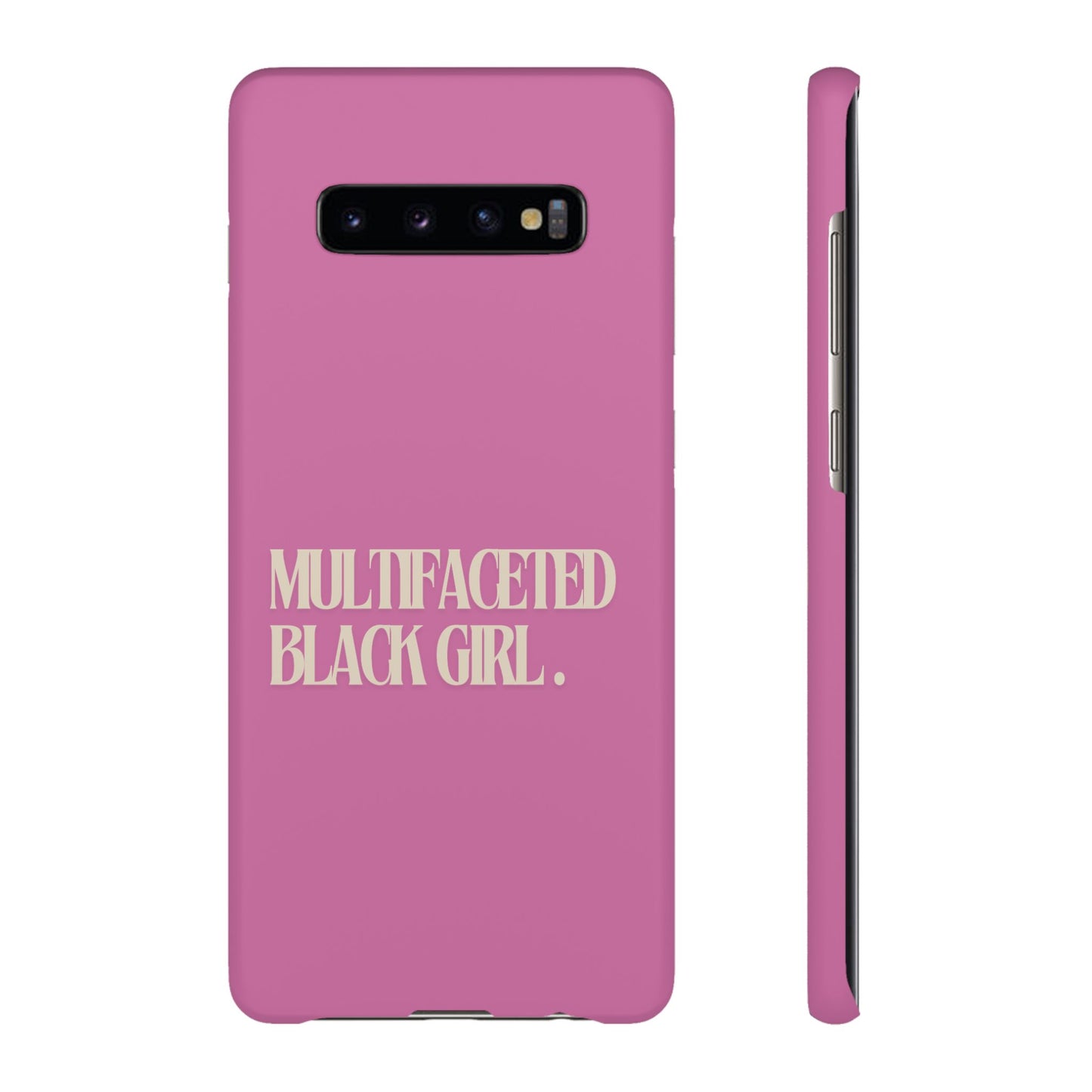 Multifaceted Black Girl Snap Case - Stylish Phone Protection for Empowerment and Expression