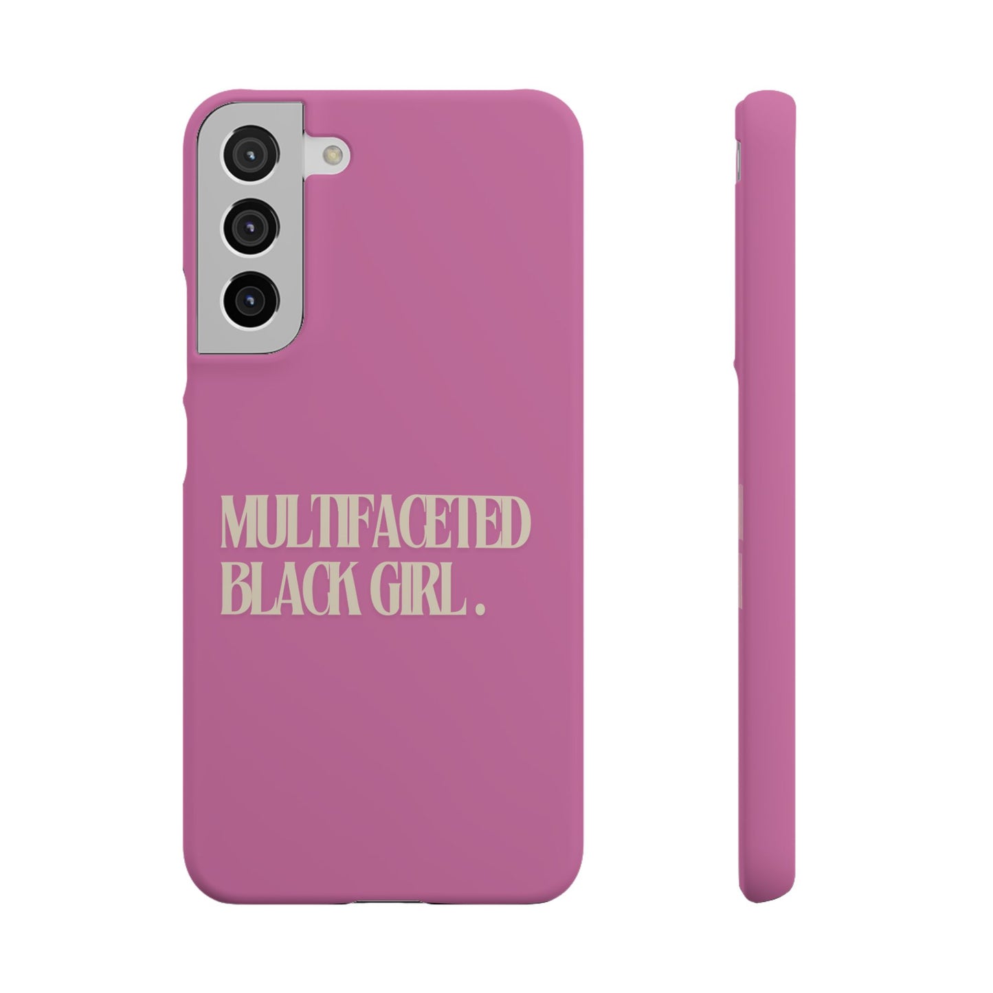 Multifaceted Black Girl Snap Case - Stylish Phone Protection for Empowerment and Expression