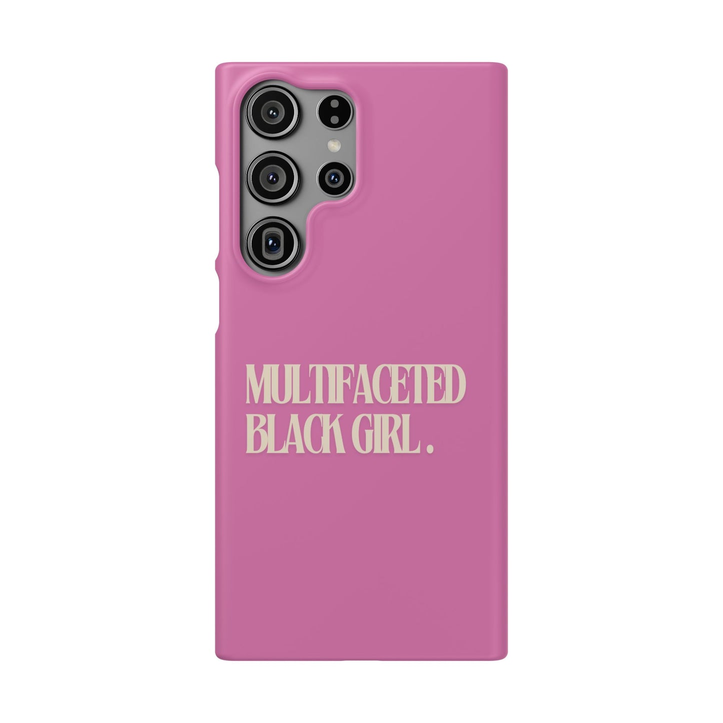 Multifaceted Black Girl Snap Case - Stylish Phone Protection for Empowerment and Expression