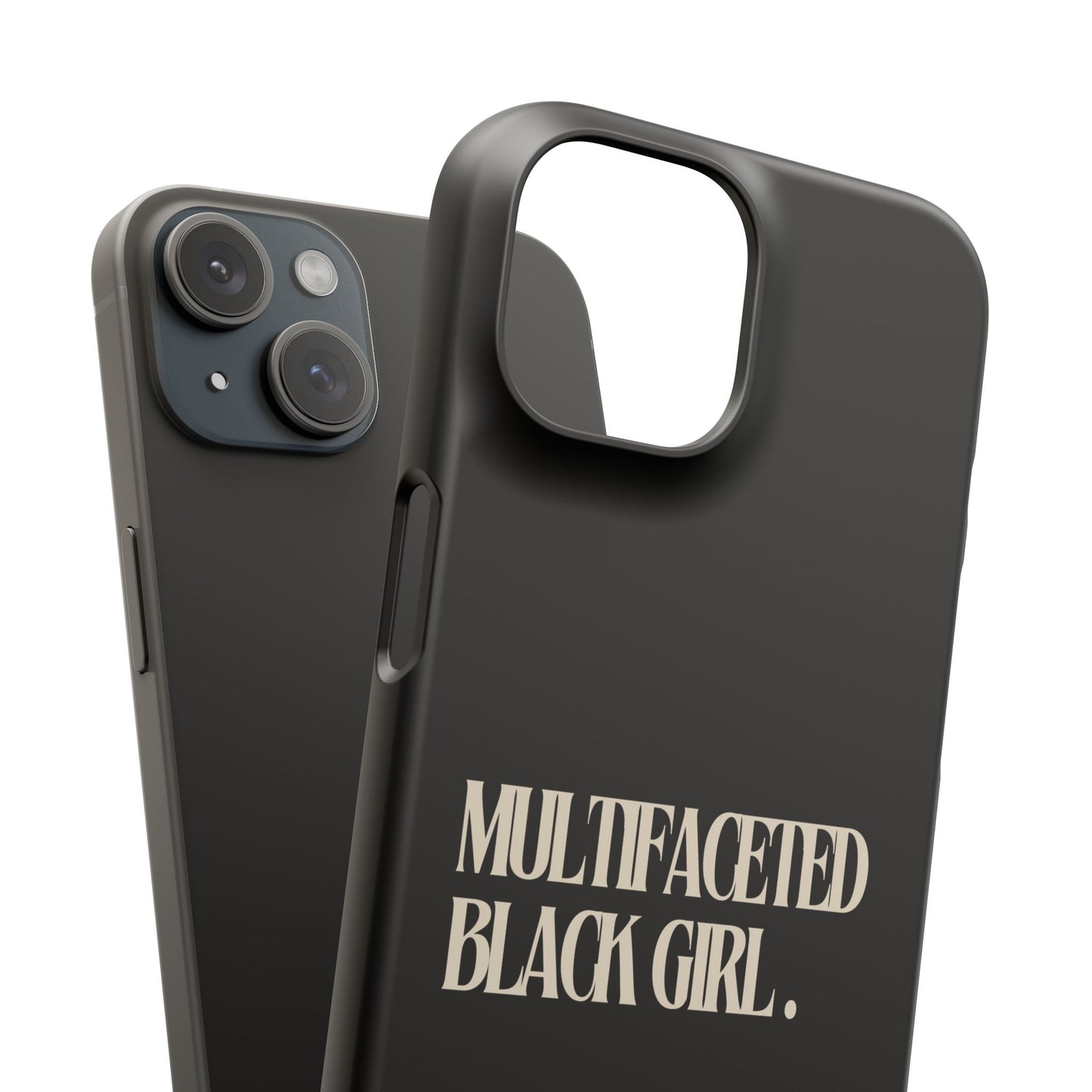 Multifaceted Black Girl Snap Case - Stylish Phone Protection for Empowerment and Expression