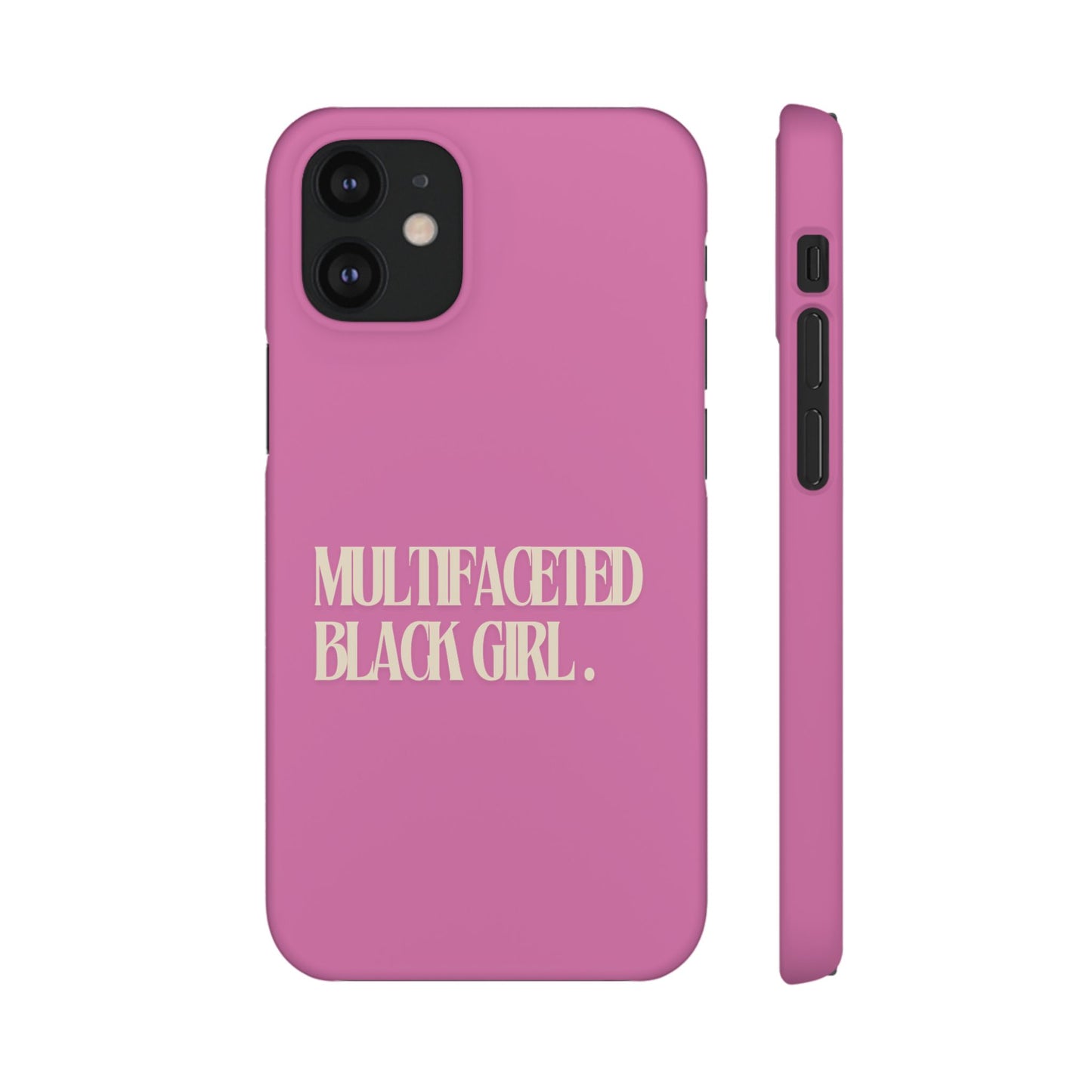 Multifaceted Black Girl Snap Case - Stylish Phone Protection for Empowerment and Expression