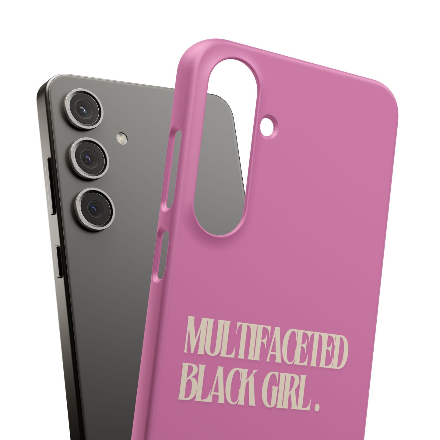 Multifaceted Black Girl Snap Case - Stylish Phone Protection for Empowerment and Expression