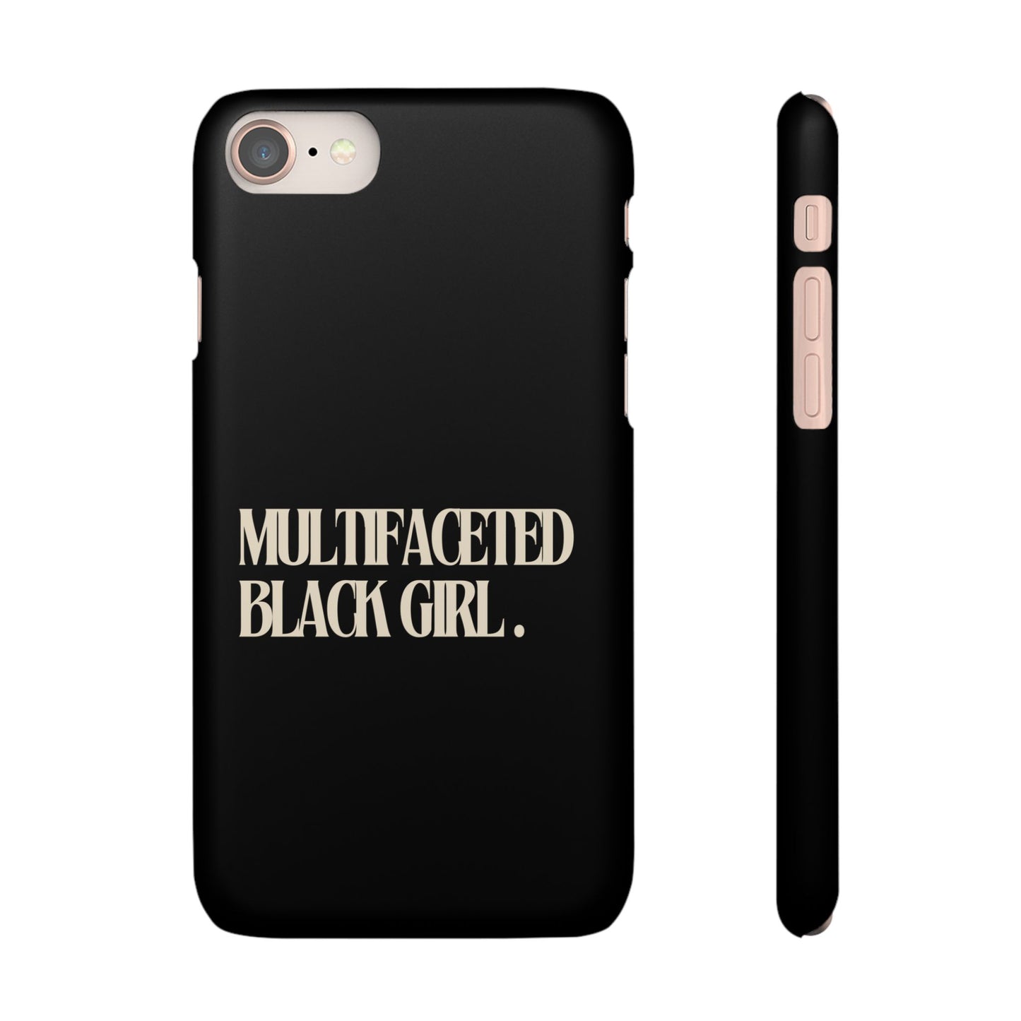 Multifaceted Black Girl Snap Case - Stylish Phone Protection for Empowerment and Expression