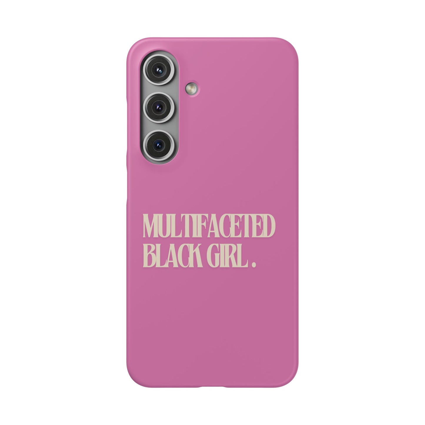 Multifaceted Black Girl Snap Case - Stylish Phone Protection for Empowerment and Expression