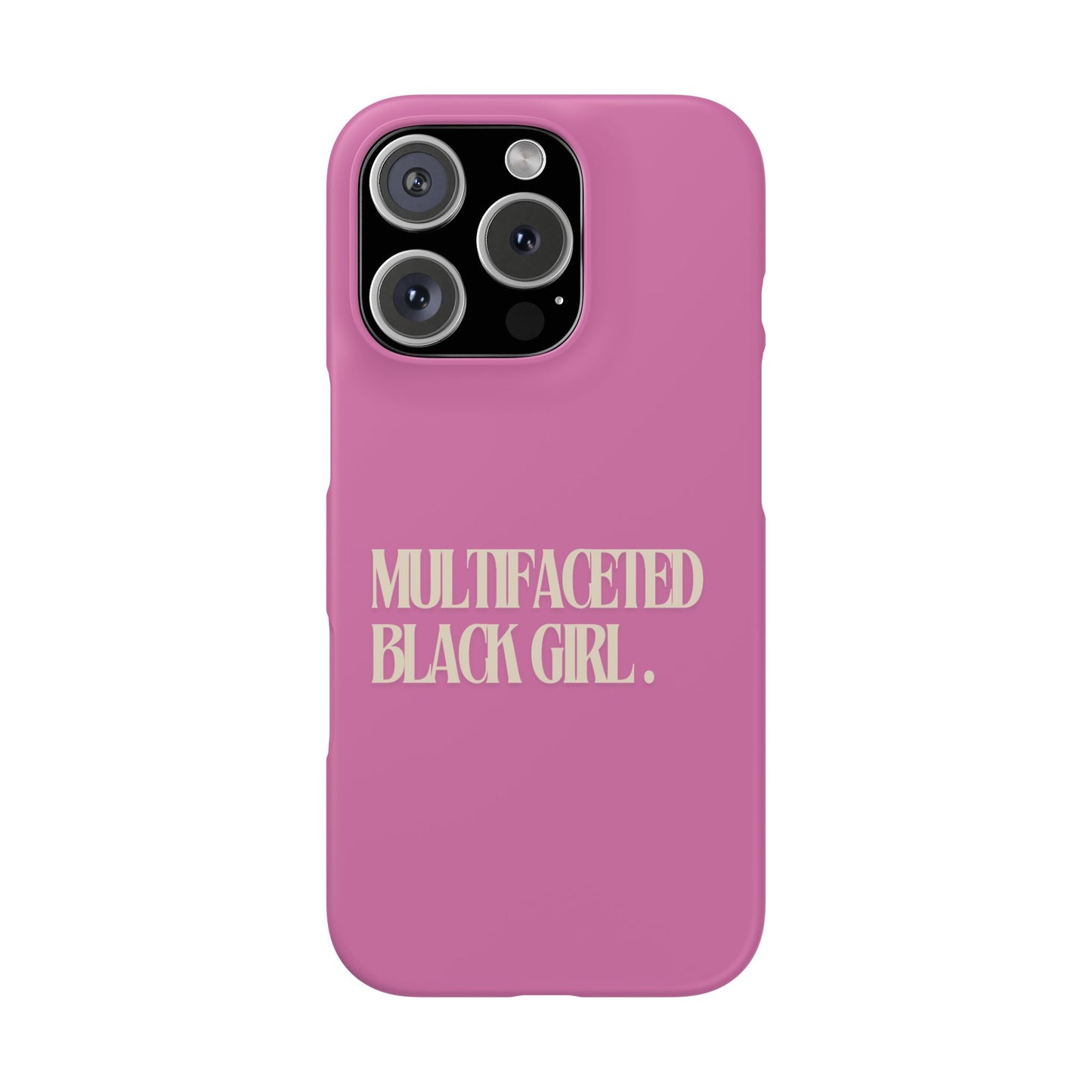 Multifaceted Black Girl Snap Case - Stylish Phone Protection for Empowerment and Expression