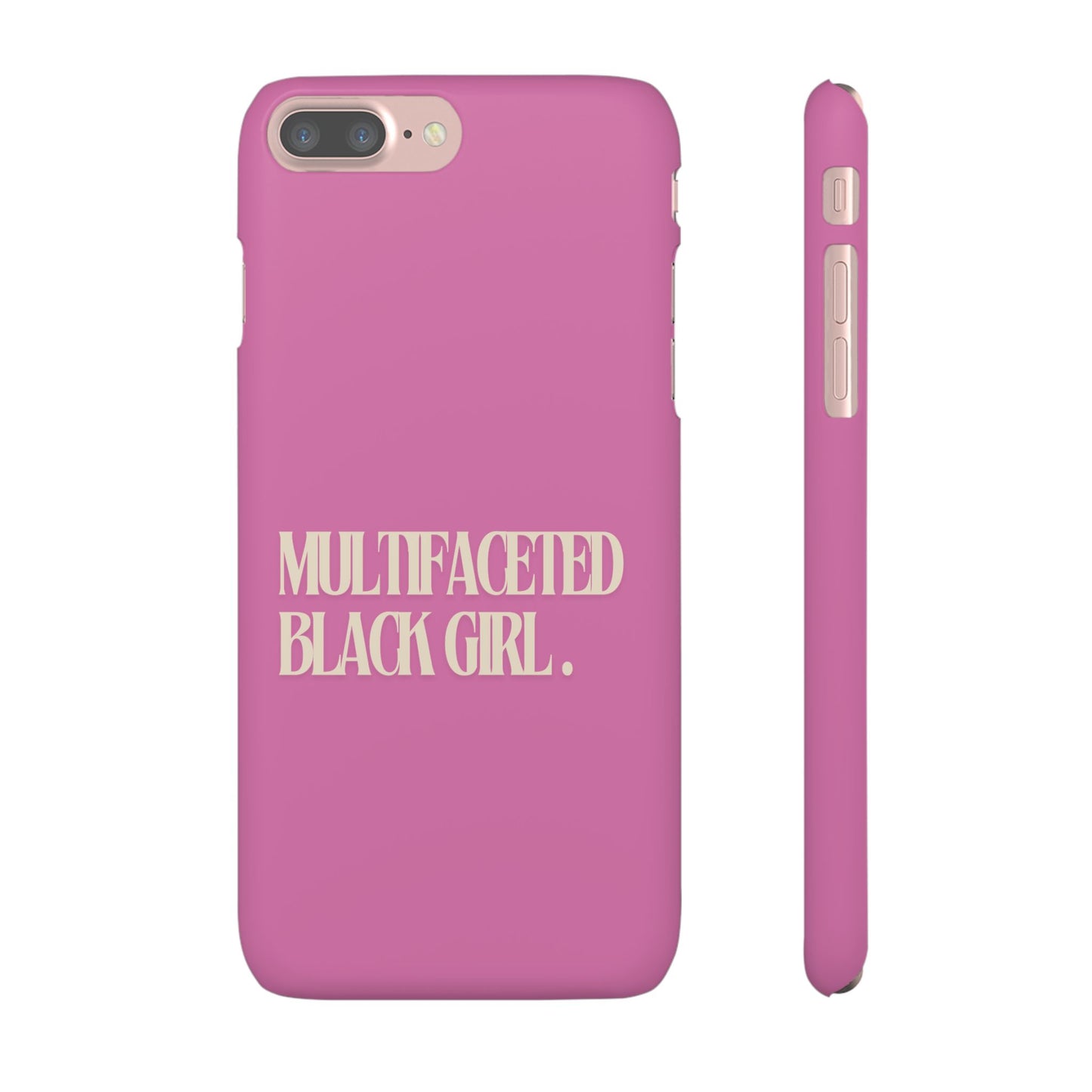 Multifaceted Black Girl Snap Case - Stylish Phone Protection for Empowerment and Expression