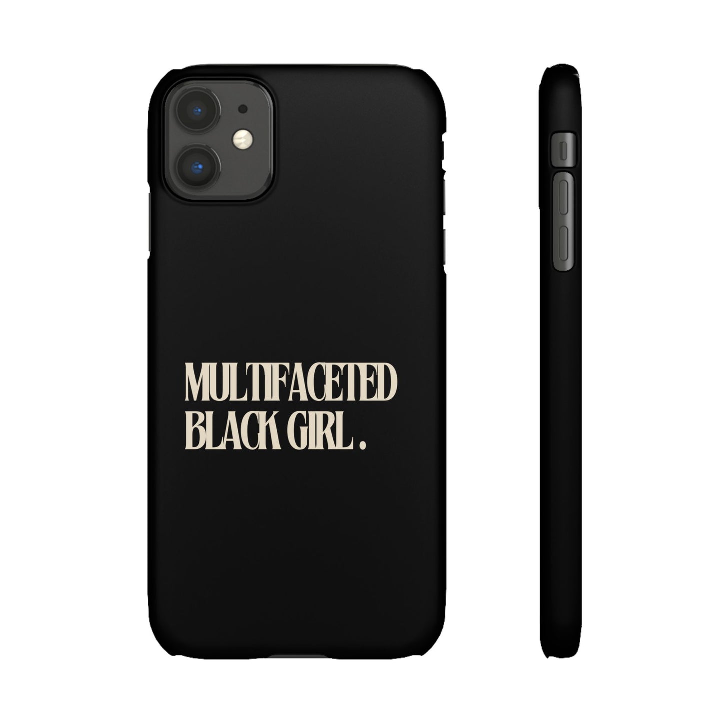 Multifaceted Black Girl Snap Case - Stylish Phone Protection for Empowerment and Expression