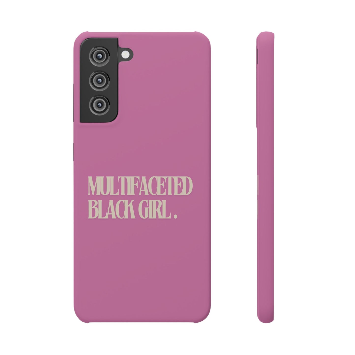 Multifaceted Black Girl Snap Case - Stylish Phone Protection for Empowerment and Expression