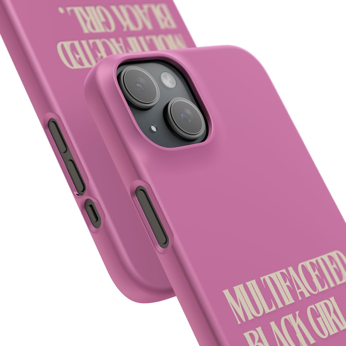 Multifaceted Black Girl Snap Case - Stylish Phone Protection for Empowerment and Expression