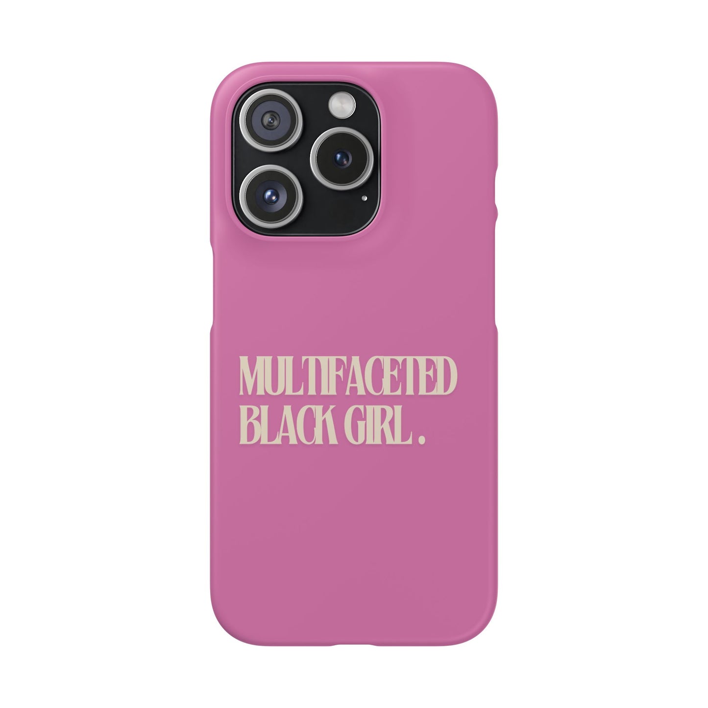 Multifaceted Black Girl Snap Case - Stylish Phone Protection for Empowerment and Expression