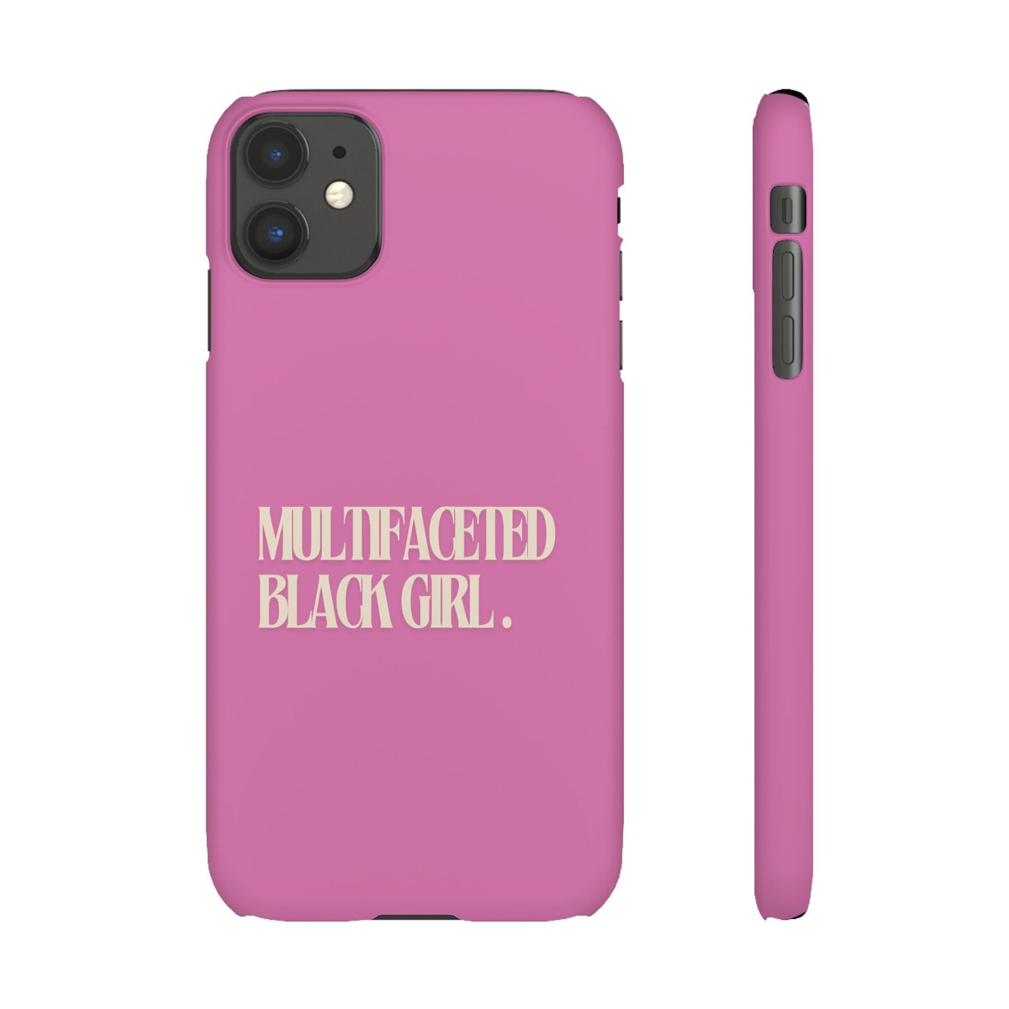 Multifaceted Black Girl Snap Case - Stylish Phone Protection for Empowerment and Expression