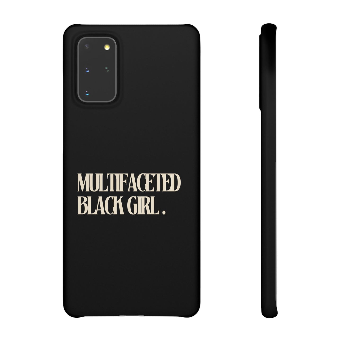 Multifaceted Black Girl Snap Case - Stylish Phone Protection for Empowerment and Expression