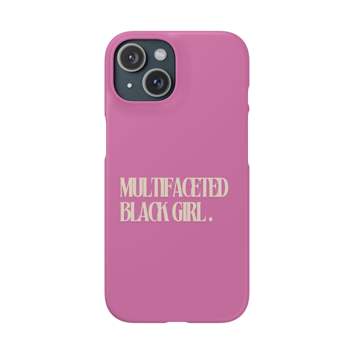 Multifaceted Black Girl Snap Case - Stylish Phone Protection for Empowerment and Expression