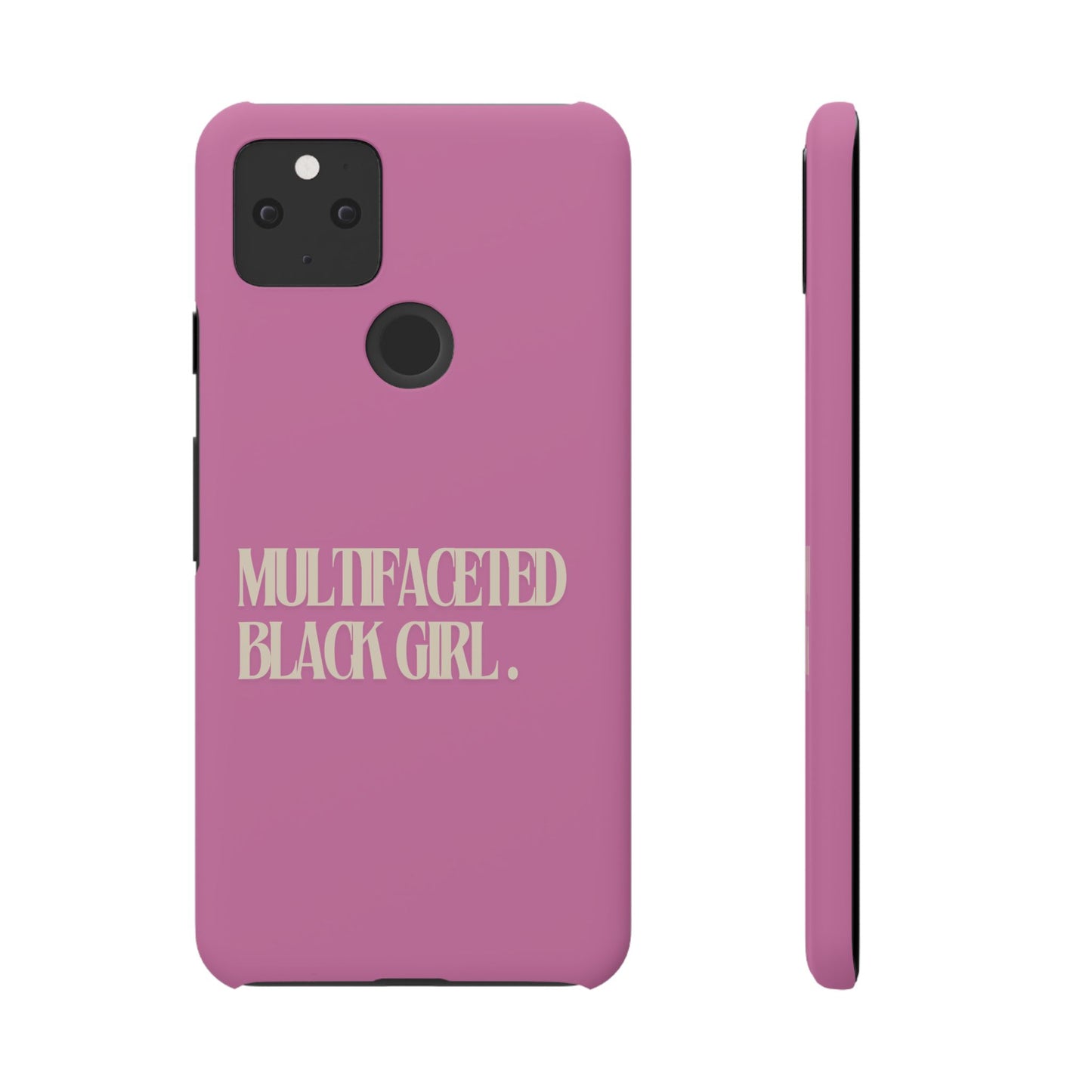 Multifaceted Black Girl Snap Case - Stylish Phone Protection for Empowerment and Expression