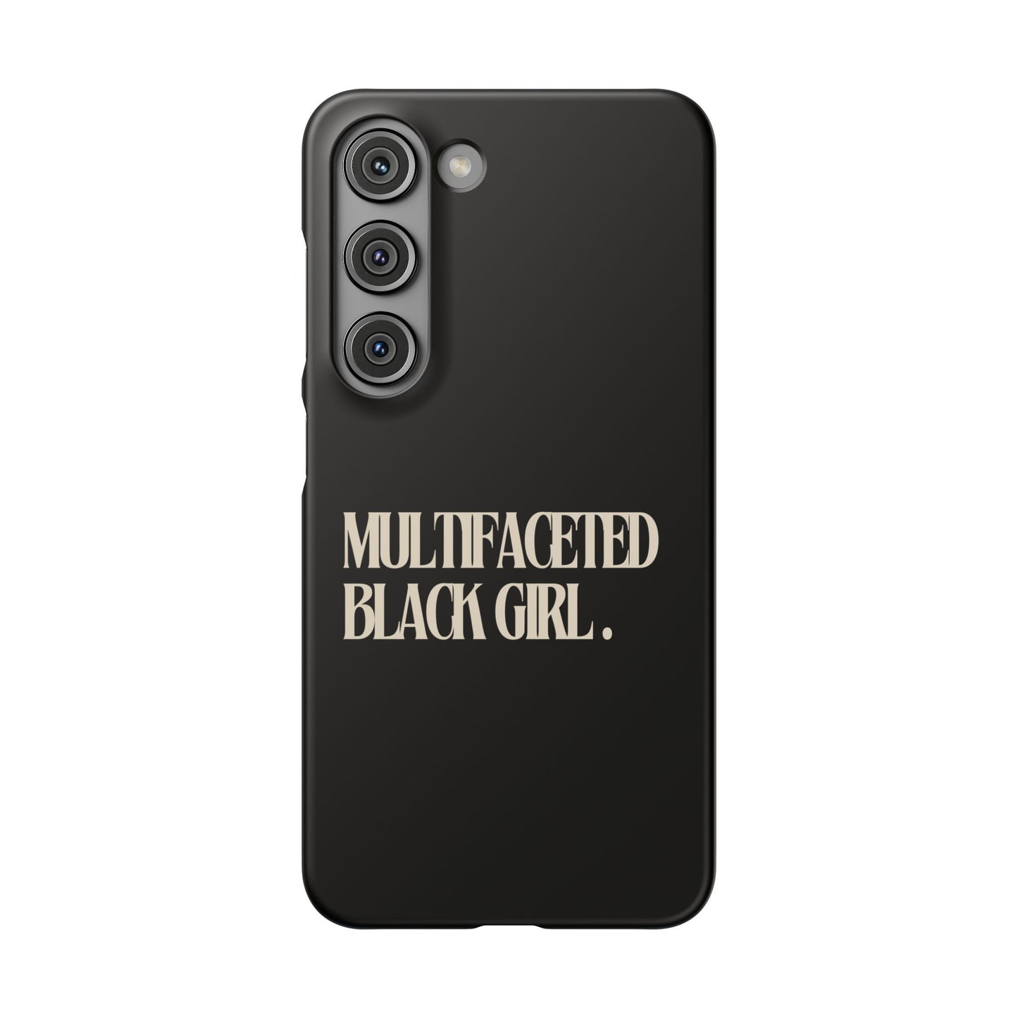 Multifaceted Black Girl Snap Case - Stylish Phone Protection for Empowerment and Expression