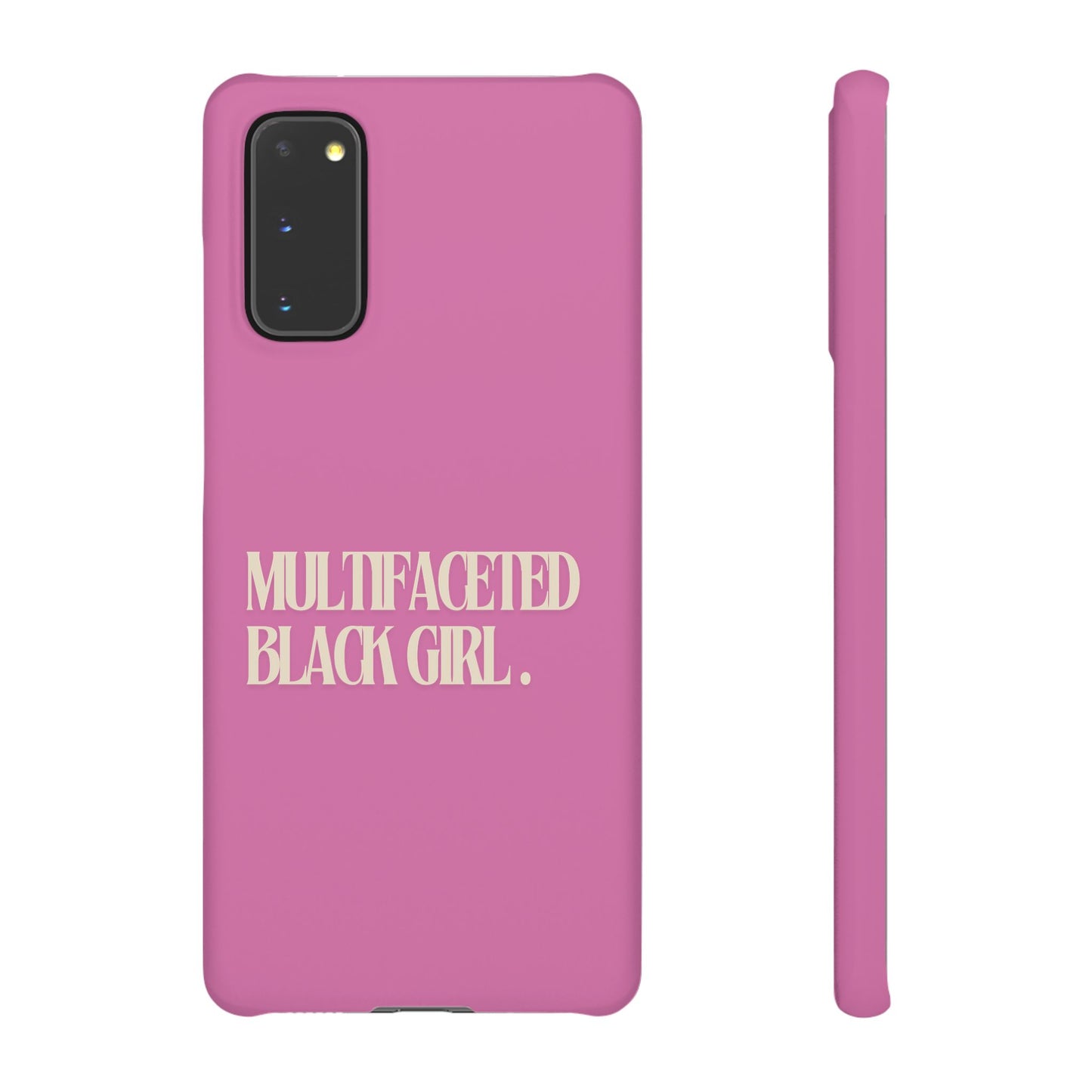 Multifaceted Black Girl Snap Case - Stylish Phone Protection for Empowerment and Expression