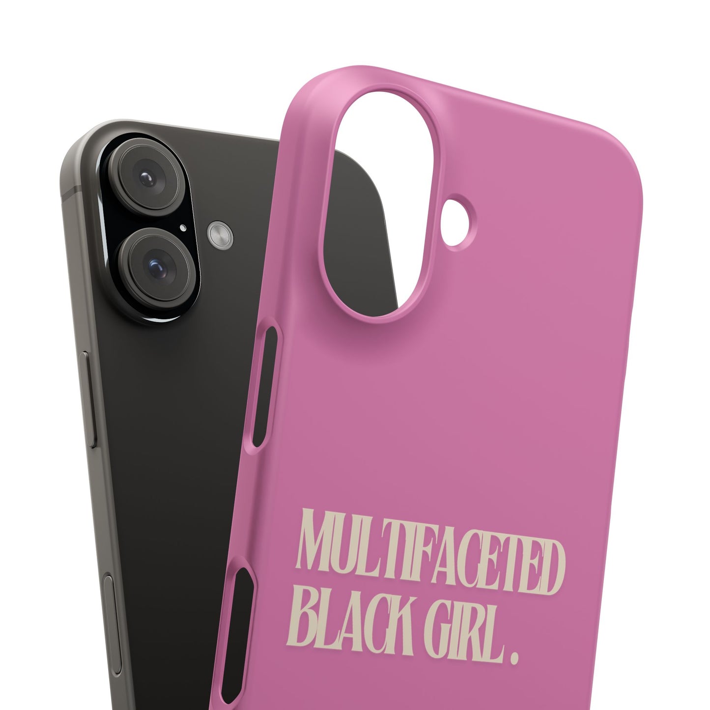 Multifaceted Black Girl Snap Case - Stylish Phone Protection for Empowerment and Expression