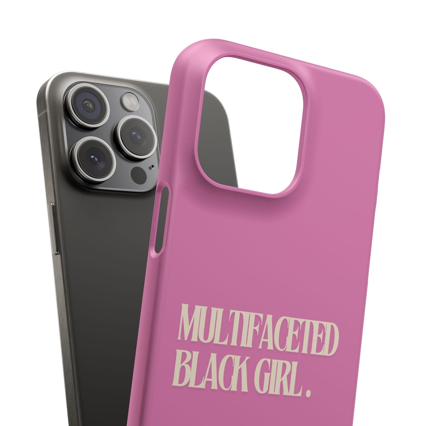 Multifaceted Black Girl Snap Case - Stylish Phone Protection for Empowerment and Expression