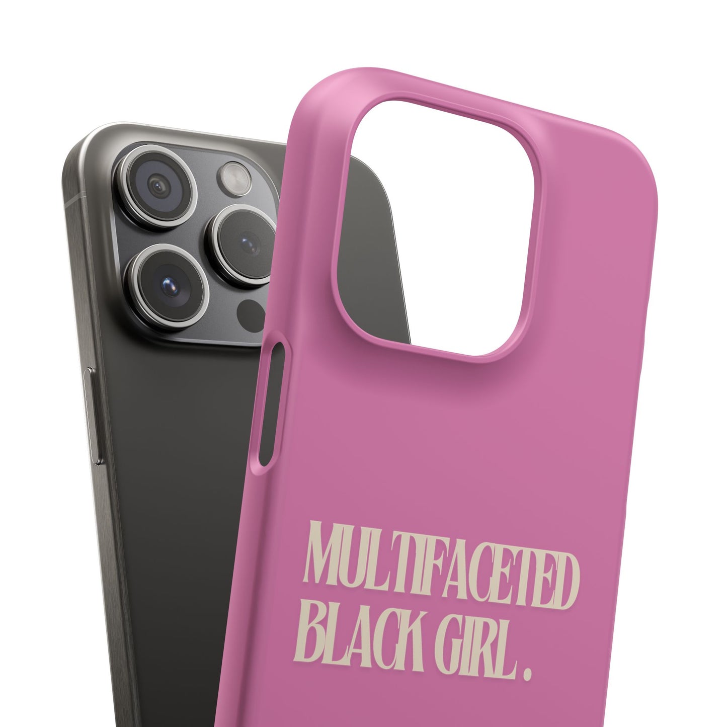 Multifaceted Black Girl Snap Case - Stylish Phone Protection for Empowerment and Expression