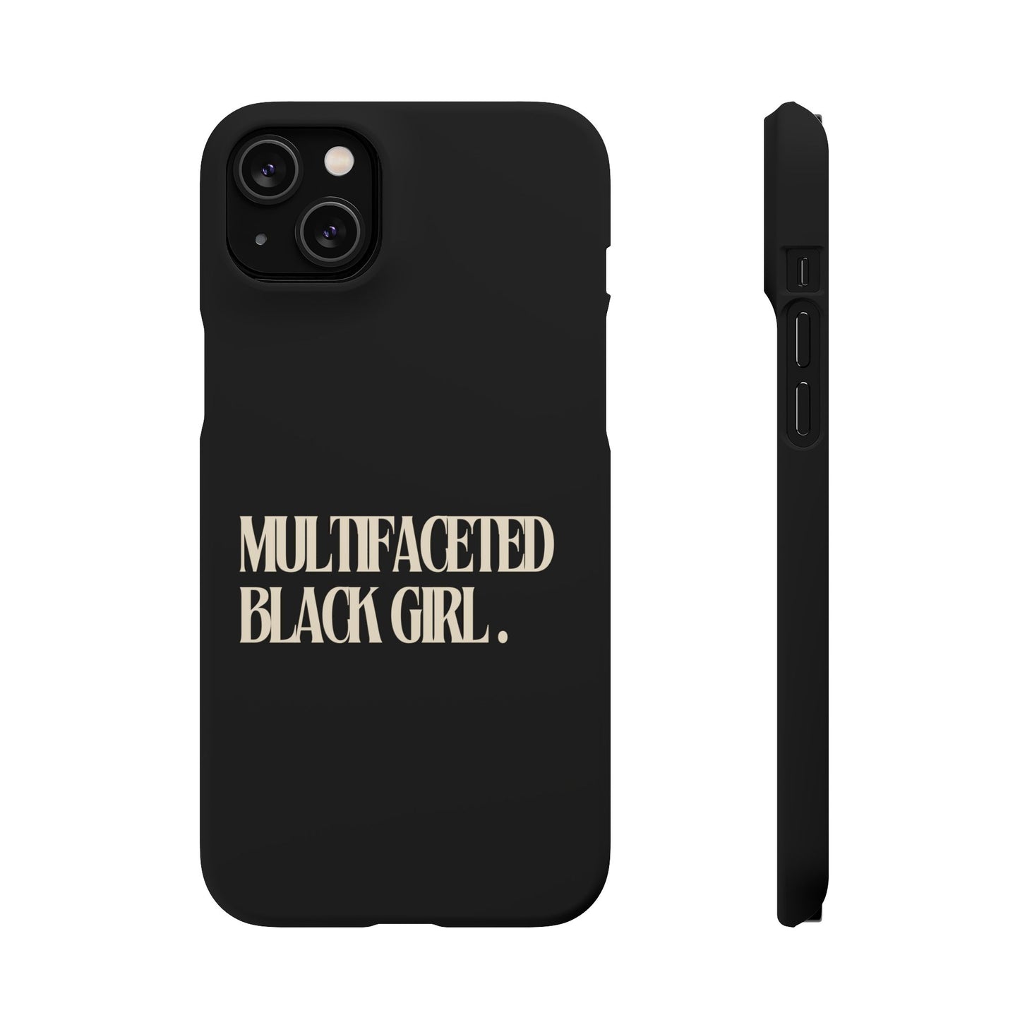 Multifaceted Black Girl Snap Case - Stylish Phone Protection for Empowerment and Expression